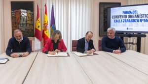 Sellada la colaboración público-privada para urbanizar la manzana de la calle Zaragoza 55 y construir 450 viviendas