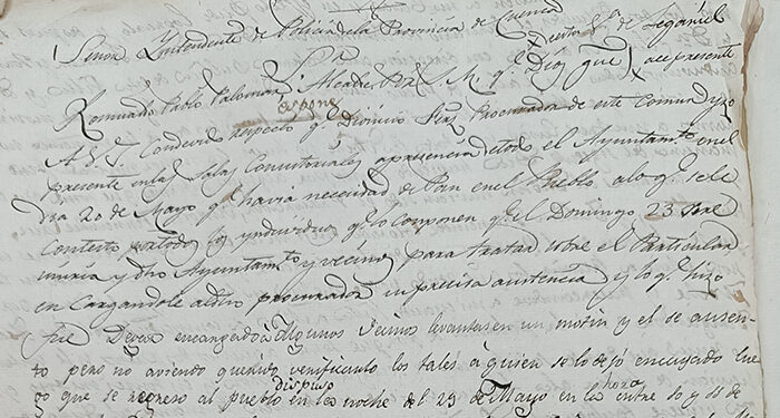 ¡Queremos pan…! Un motín en Leganiel (Cuenca) en el año 1824