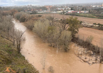 La CHT comienza a desembalsar desde Alcorlo y el aumento de caudal llegará a Guadalajara este martes por la mañana 1 Así baja el río Henares a su paso por Guadalajara este domingo: hay varias carreteras cortadas en la provincia