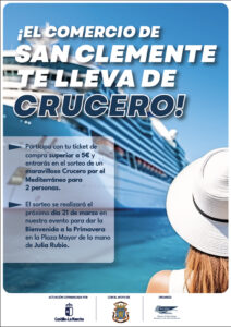 ACESANC y el comercio de San Clemente sortearán un crucero por el Mediterráneo entre sus clientes 
