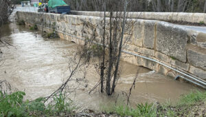 Cortada la CM-2031 en Mondéjar por el derrumbe de un puente