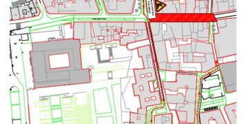 Corte de tráfico a partir del lunes en el entorno de la calle Miguel Fluiters para la reparación de los pasos de peatones
