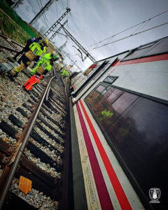 Descarrilla un tren de cercanías en la estación de Guadalajara cuando partía hacia Madrid