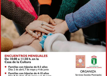 El Ayuntamiento de Cabanillas organiza grupos de acompañamiento a padres y madres para los meses de abril, mayo y junio