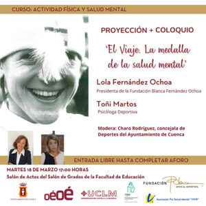 El Ayuntamiento de Cuenca organiza una jornada este martes de actividad física y salud mental proyectando el documental sobre Blanca Fernández Ochoa