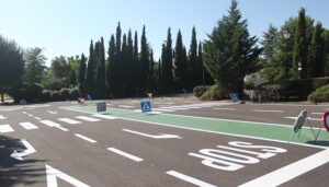 El Parque de Educación Vial de Cabanillas servirá como aparcamiento provisional, mientras duren los asfaltados