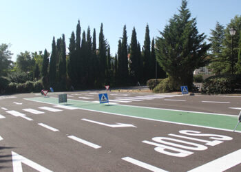 El Parque de Educación Vial de Cabanillas servirá como aparcamiento provisional, mientras duren los asfaltados