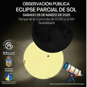 El próximo 29 de marzo podrá observarse un eclipse parcial de sol con telescopios y pantallas desde el Parque de la Concordia
