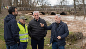 José Luis Vega muestra su apoyo a los alcaldes de pueblos afectados por crecidas de ríos de la provincia