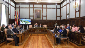 José Luis Vega recibe en la Diputación a la comisión ejecutiva de FEMEMBALSES