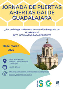 La GAI de Guadalajara celebra el viernes una jornada de puertas abiertas para facilitar la elección de área y especialidad a futuros residentes