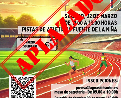 La MAS aplaza la carrera solidaria de mañana a beneficio de AFANION por las previsiones de lluvia abundante y viento 1 La MAS aplaza la carrera solidaria de manana a beneficio de AFANION por las previsiones de lluvia abundante y viento