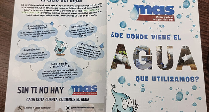 Mancomunidad de Aguas del Sorbe renueva sus folletos educativos con un diseño moderno pensado para pequeños y mayores