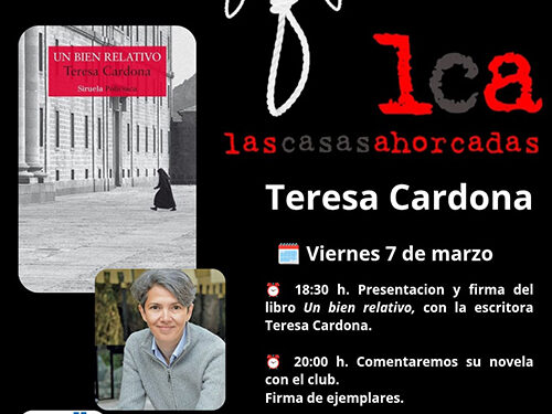 Teresa Cardona, nueva voz de la novela policiaca española, llega a Cuenca de la mano de la UIMP y Las Casas Ahorcadas