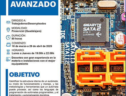 Últimas plazas para el curso gratuito de PLC avanzado de CEOE-Cepyme Guadalajara 1 Últimas plazas para el curso gratuito de PLC avanzado de CEOE-Cepyme Guadalajara