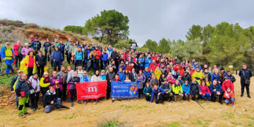 Un total de 160 participantes se dan cita en el comienzo del II Circuito de Senderismo Diputación de Cuenca