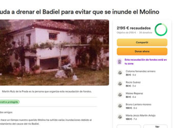Una colecta desde Trijueque logra el dinero suficiente para drenar el Badiel y así evitar que se inunde el Molino Una colecta desde Trijueque logra el dinero suficiente para drenar el Badiel y así evitar que se inunde el Molino