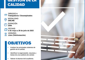 Abierto el plazo de inscripción para el curso gratuito de auditoría de sistemas de gestión de la calidad de CEOE-Cepyme Guadalajara