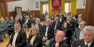 Autoridades civiles y militares conquenses acompañan a la Hermandad de Veteranos de las Fuerzas Armadas y Guardia Civil con motivo de la festividad de su patrón, San Hermenegildo