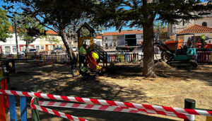 Avanzan las obras para la renovación integral del área infantil del barrio de Las Quinientas