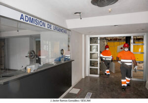 Comienza el desmontaje de la vieja Urgencia del Hospital Universitario de Guadalajara