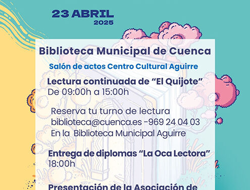 El Ayuntamiento de Cuenca celebra el Día del Libro con la tradicional lectura continuada de ‘El Quijote’ 1 El Ayuntamiento de Cuenca celebra el Día del Libro con la tradicional lectura continuada de ‘El Quijote’