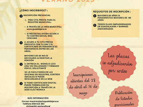 El Ayuntamiento de Guadalajara impulsa el envejecimiento activo también durante el verano 1 El Ayuntamiento de Guadalajara impulsa el envejecimiento activo también durante el verano
