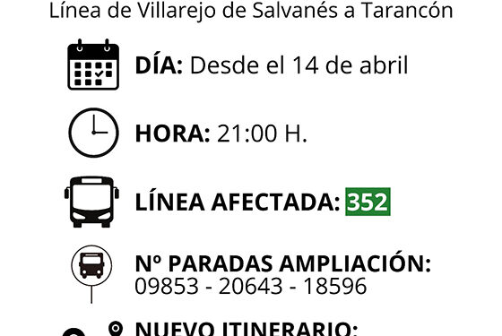 El Ayuntamiento de Tarancón valora la ampliación de servicios de autobús con Madrid
