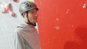 El escalador conquense ciego y con TEA del Club Deportivo amiab Sergio Aznárez Rosado acudirá este fin de semana a la Copa de España de Paraescalada