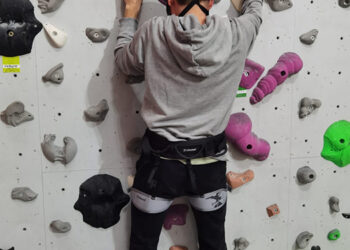 El escalador conquense ciego y con TEA del Club Deportivo amiab Sergio Aznárez Rosado acudirá este fin de semana a la Copa de España de Paraescalada