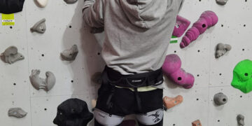 El escalador conquense ciego y con TEA del Club Deportivo amiab Sergio Aznárez Rosado acudirá este fin de semana a la Copa de España de Paraescalada