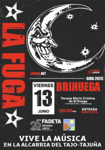 El grupo de rock ‘La Fuga’ actuará en Brihuega para celebrar los 25 años de FADETA