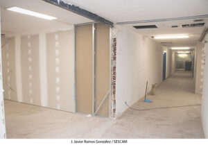 El inicio de las obras de conexión del Hospital de Guadalajara introduce modificaciones en el tránsito de personas entre la parte antigua y la ampliación