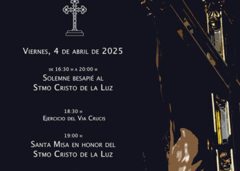El solemne besapié al Santísimo Cristo de la Luz se celebrará este viernes