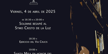 El solemne besapié al Santísimo Cristo de la Luz se celebrará este viernes