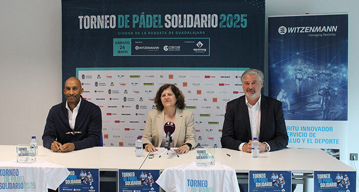 El torneo de pádel solidario de Witzenmann y CEOE-Cepyme Guadalajara a beneficio de APANAG se celebrará el sábado 24 de mayo 1 El torneo de pádel solidario de Witzenmann y CEOE-Cepyme Guadalajara a beneficio de APANAG se celebrará el sábado 24 de mayo
