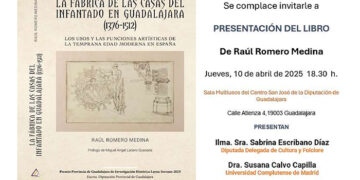 Este jueves presenta el libro de la obra ganadora del Provincia de Guadalajara de Investigación Histórica 2023