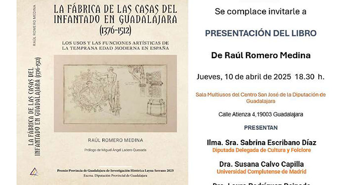 Este jueves presenta el libro de la obra ganadora del Provincia de Guadalajara de Investigación Histórica 2023 1 Este jueves presenta el libro de la obra ganadora del Provincia de Guadalajara de Investigación Histórica 2023