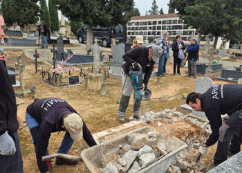 Exhuman en el cementerio de Caspe (Zaragoza) a un asesinado por el franquismo nacido en Molina de Aragón