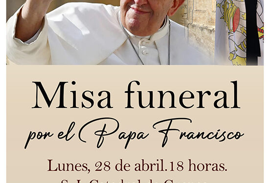 La Catedral de Cuenca acogerá una misa funeral el próximo lunes 28 por el eterno descanso del Papa Francisco