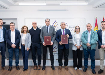 La Confederación Hidrográfica del Tajo y la Diputación Provincial de Guadalajara firman un convenio para la conservación y mantenimiento de cauces de la provincia