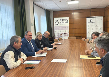 El Gobierno de Castilla-La Mancha otorgará a la IGP Espárrago Verde de Guadalajara un reconocimiento en los Premios Gran Selección Campo y Alma, que se celebrarán el 16 de mayo en Mora (Toledo), tras ser reconocida como figura de calidad en julio de 2024. Así se lo ha comunicado el consejero de Agricultura, Ganadería y Desarrollo Rural, Julián Martínez Lizán, al presidente de la Asociación ‘Espárrago de Guadalajara’, Adolfo López, como entidad que ha promovido esta IGP durante una reunión celebrada recientemente en Guadalajara. En este encuentro han estado presentes otros responsables de la Junta Directiva de esta asociación, así como la directora general de Producción Agroalimentaria y Cooperativas, Elena Escobar, y el delegado del área en la provincia de Guadalajara, Santos López. Casi un año después de obtener este reconocimiento, el Gobierno regional está contribuyendo a su promoción con acciones como la participación de la Asociación Espárrago de Guadalajara en la Feria Fruit Attraction 2024, en IFEMA Madrid, con un showcooking organizado en el stand de Campo y Alma para dar a conocer la nueva figura. El consejero también ha puesto en valor la alta calidad del espárrago verde de Guadalajara que se distingue por sus características especiales, como un sabor intenso y jugoso, ser muy poco fibroso y tener notas dulces y amargas. En cuanto a su zona de producción, comprende 44 municipios de la parte occidental de la provincia de Guadalajara, ubicados entre las comarcas de la Sierra, la Campiña y la Alcarria Alta. Por último, ha destacado el potencial agroalimentario de Guadalajara que además de la IGP Espárrago Verde, cuenta con la DOP de Vino Mondéjar; la DOP Aceite de La Alcarria; la DOP Miel de La Alcarria y la recién conseguida DOP Finca Río Negro.