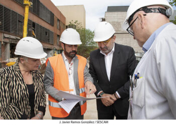 La Junta avanza en el crecimiento y capacidad del Hospital de Guadalajara con el nuevo edificio de conexión entre la parte antigua y la zona nueva