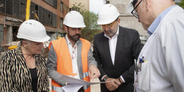 La Junta avanza en el crecimiento y capacidad del Hospital de Guadalajara con el nuevo edificio de conexión entre la parte antigua y la zona nueva