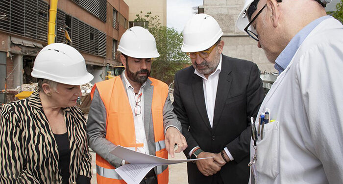 La Junta avanza en el crecimiento y capacidad del Hospital de Guadalajara con el nuevo edificio de conexión entre la parte antigua y la zona nueva