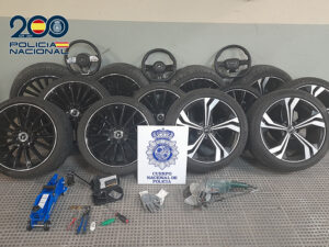 La Policía Nacional detiene en Guadalajara al autor de varios robos de neumáticos y volantes de vehículos de alta gama