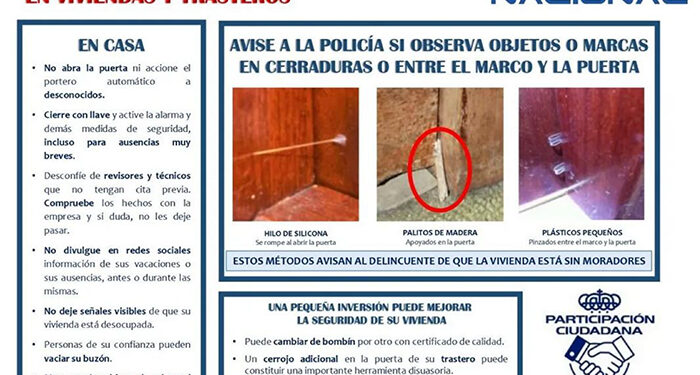 La Policía Nacional lanza unos consejos para prevenir ser víctima de un delito estas vacaciones de Semana Santa 1 La Policía Nacional lanza unos consejos para prevenir ser víctima de un delito estas vacaciones de Semana Santa