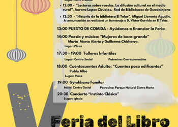 La quinta edición de la Feria del Libro de Bustares se celebrará el sábado 19 de abril