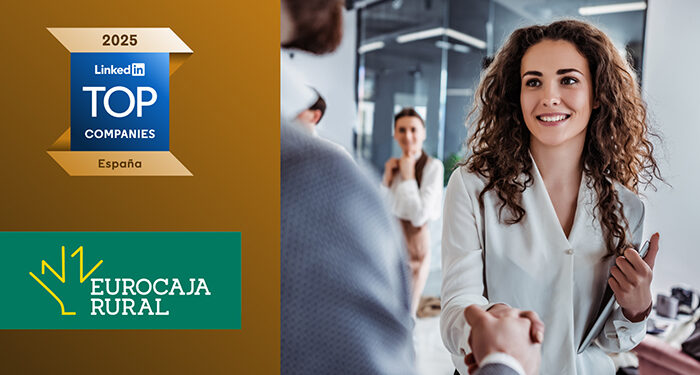 LinkedIn sitúa a Eurocaja Rural como la segunda mejor empresa nacional con menos de 5.000 trabajadores para el desarrollo profesional 1 LinkedIn sitúa a Eurocaja Rural como la segunda mejor empresa nacional con menos de 5.000 trabajadores para el desarrollo profesional
