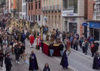 La procesión del Domingo de Ramos marca el inicio de los actos religiosos de la Semana Santa en Guadalajara